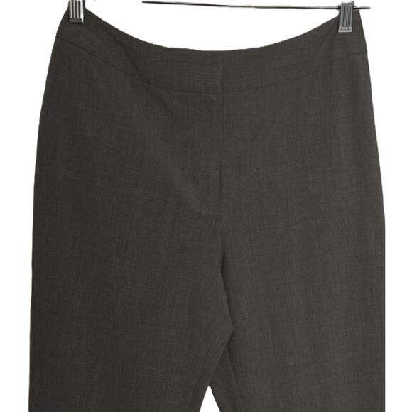 Talbots Womens Pants Size 8P Dark Gray Straight Leg Flat Front Pockets Hook& Eye - Picture 5 of 9